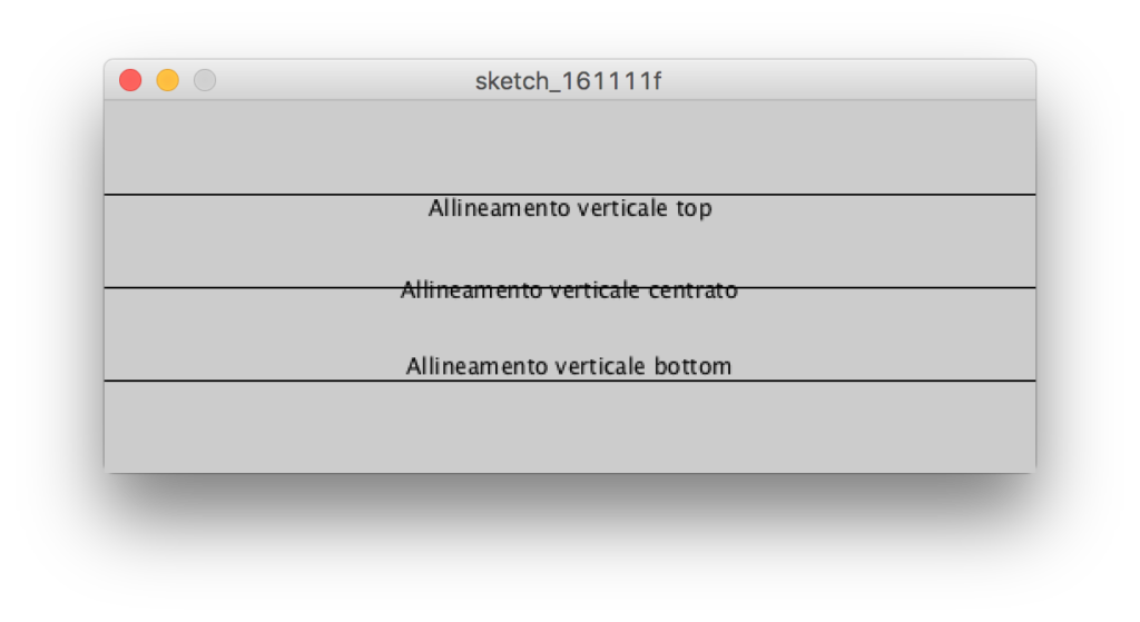 textAlign() verticale: top, center, bottom